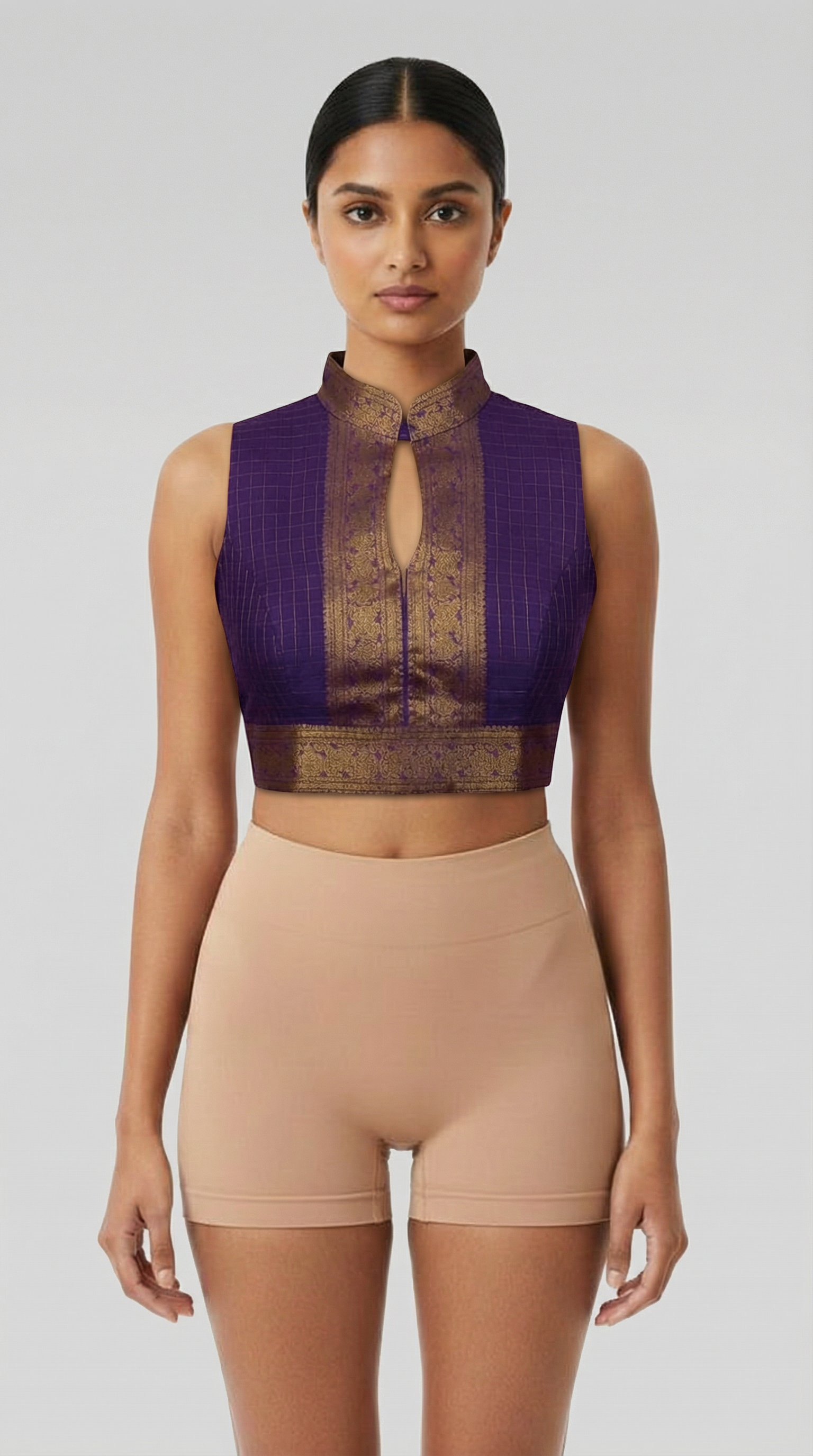AI garment model visualization matching prompt: Ultra-realistic fashion photoshoot of a...