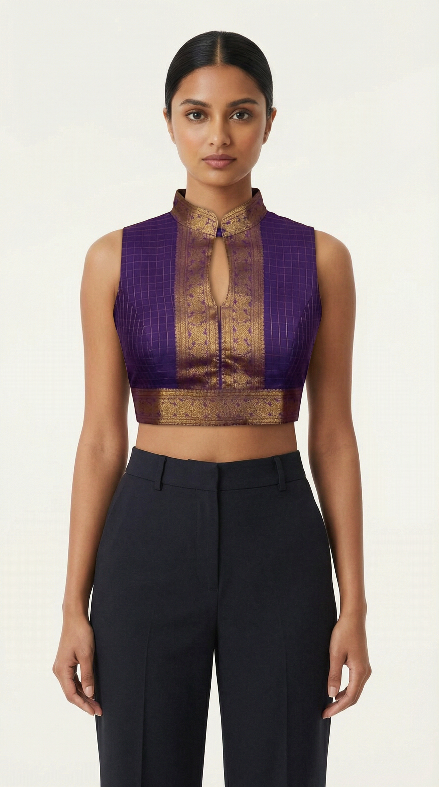 AI garment model visualization matching prompt: Ultra-realistic fashion photoshoot of a...
